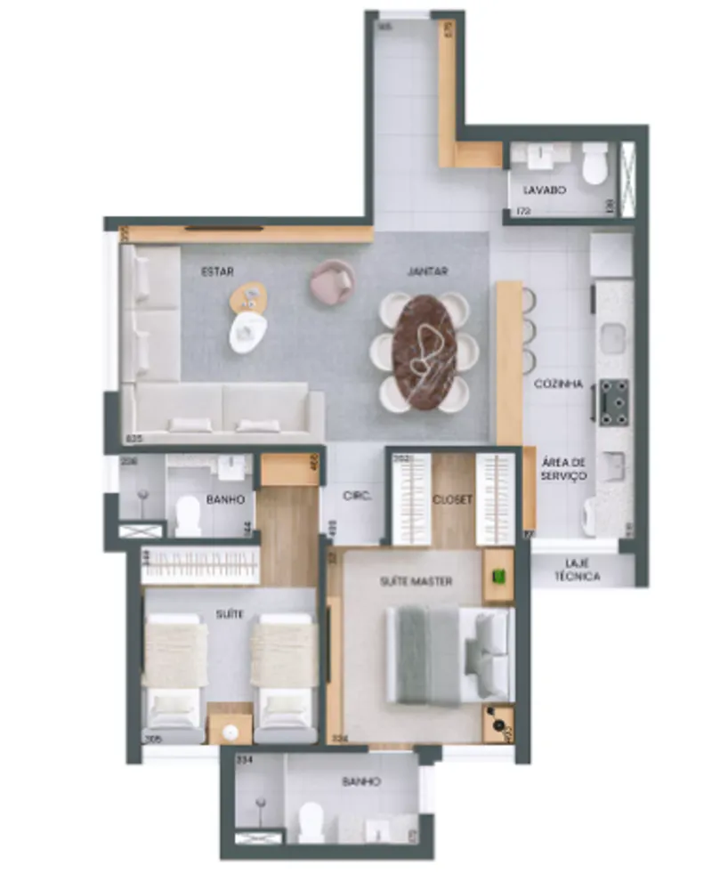 Apartamento, 2 quartos, 77 m² - Foto 1