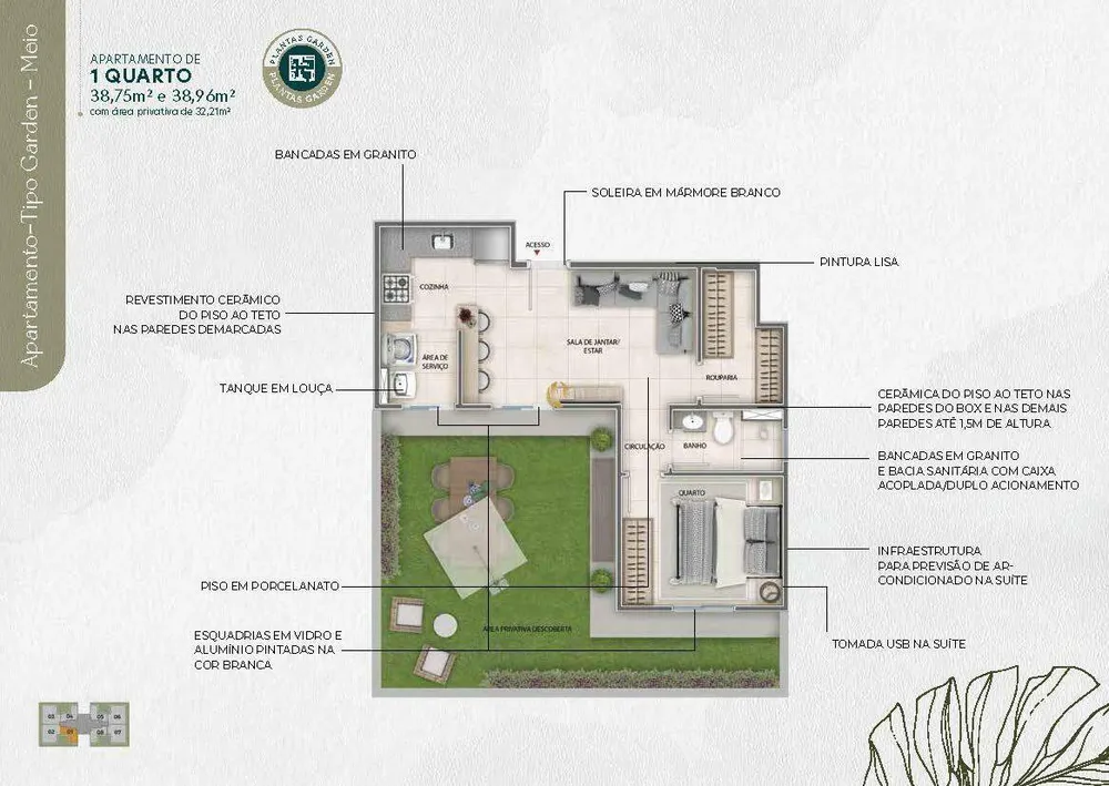 Apartamento, 3 quartos, 47 m² - Foto 11