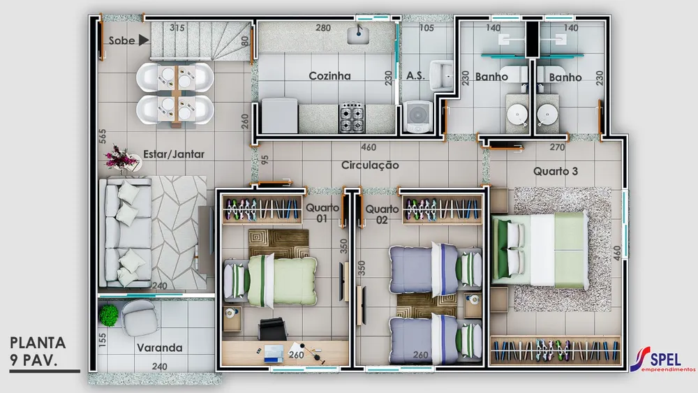 Cobertura, 3 quartos, 160 m² - Foto 1