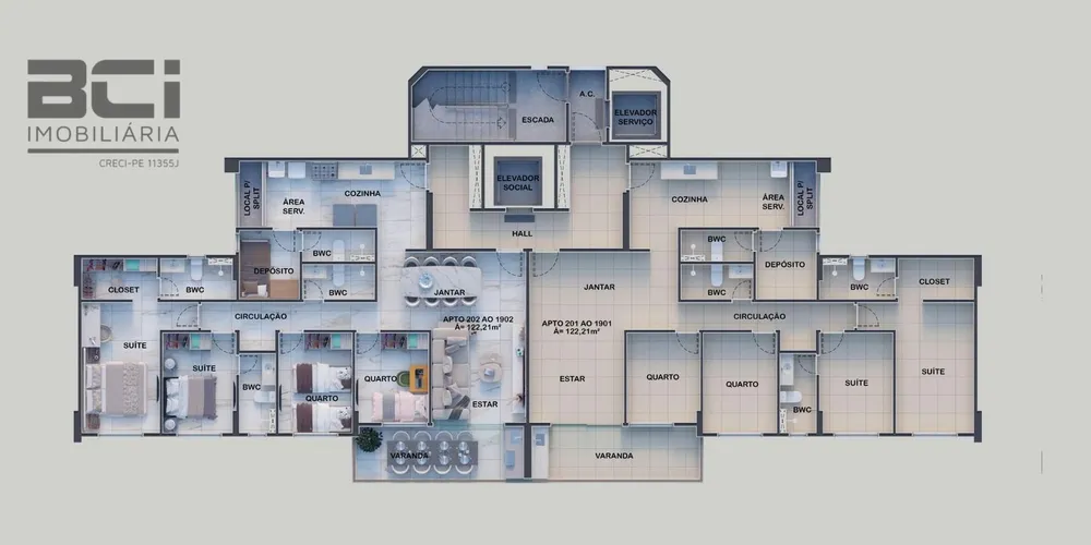 Apartamento, 4 quartos, 122 m² - Foto 5