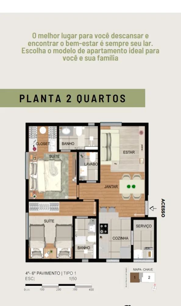 Apartamento, 3 quartos, 80 m² - Foto 3