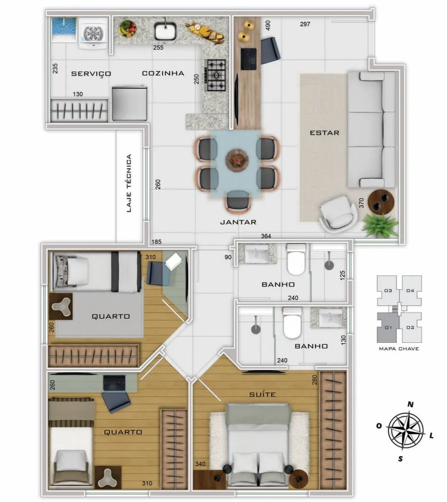 Apartamento, 3 quartos, 75 m² - Foto 17