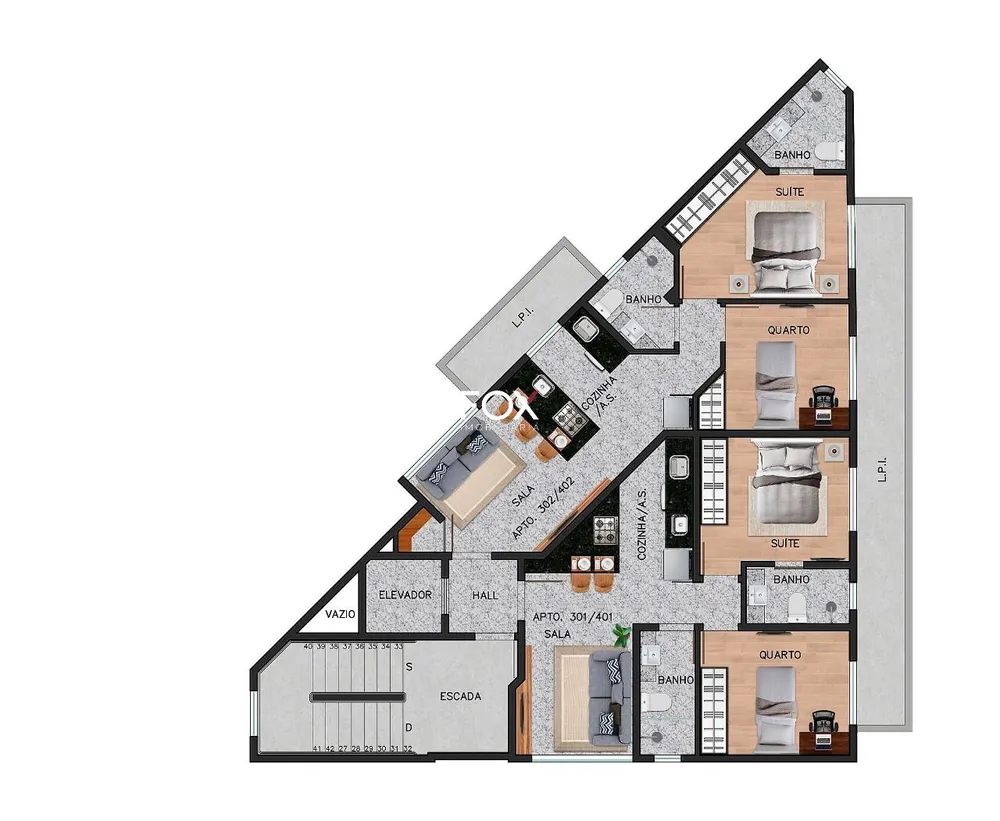 Cobertura, 1 quarto, 68 m² - Foto 9