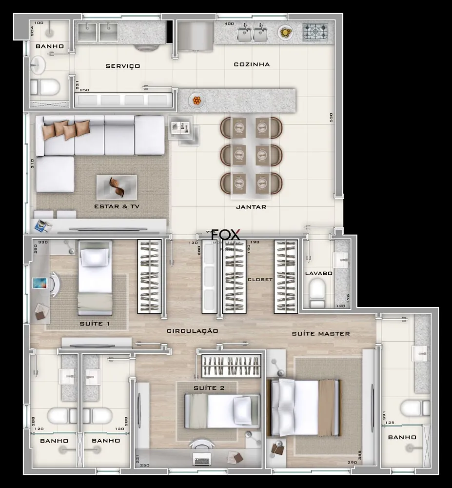 Apartamento, 3 quartos, 107 m² - Foto 6