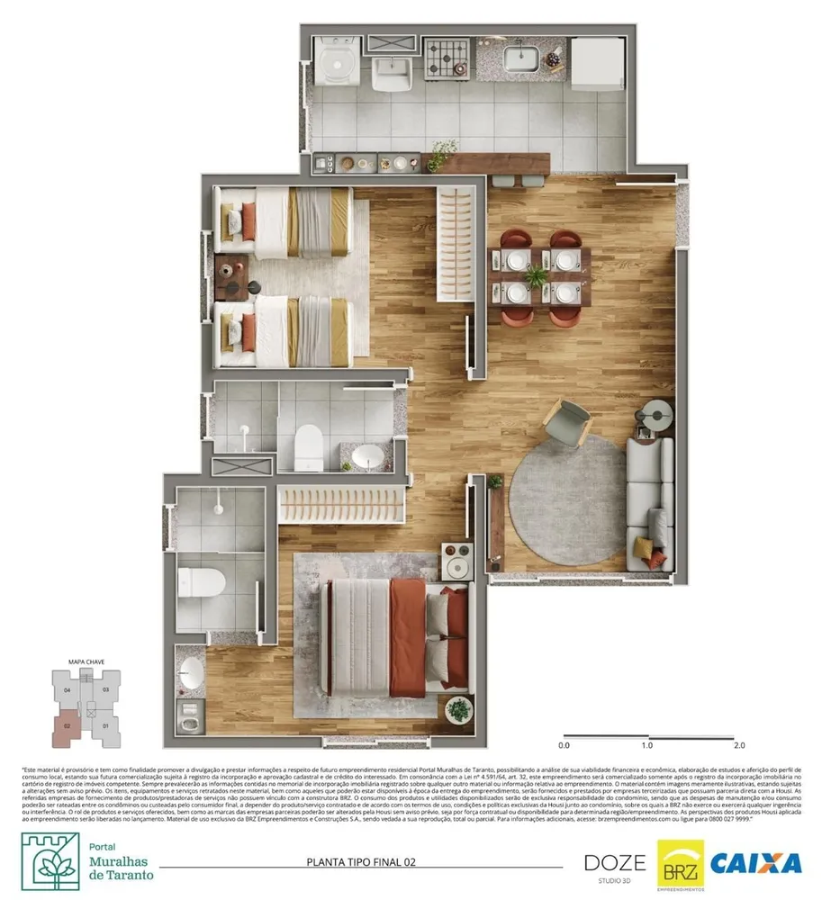 Apartamento, 2 quartos - Foto 1