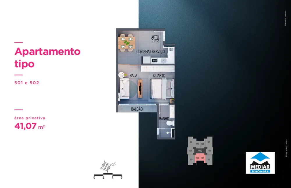 Apartamento, 1 quarto, 41 m² - Foto 11