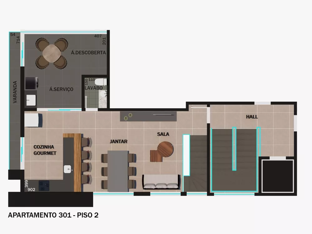 Apartamento à venda com 2 quartos, 95m² - Foto 4