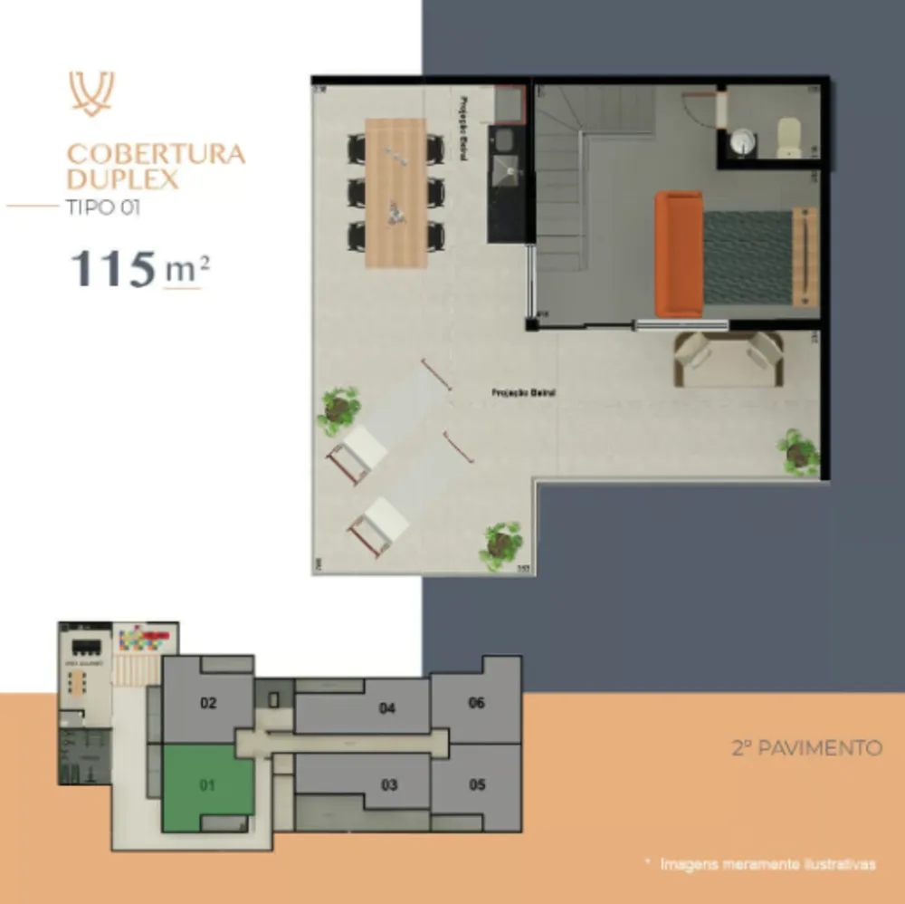 Cobertura, 2 quartos, 108 m² - Foto 8