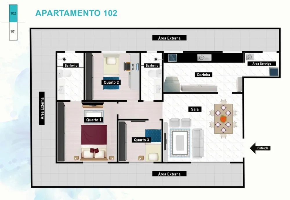 Apartamento, 2 quartos, 27 m² - Foto 7