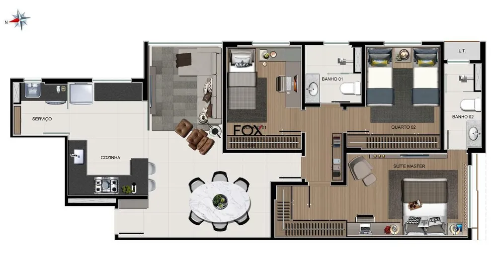 Apartamento, 3 quartos, 86 m² - Foto 4