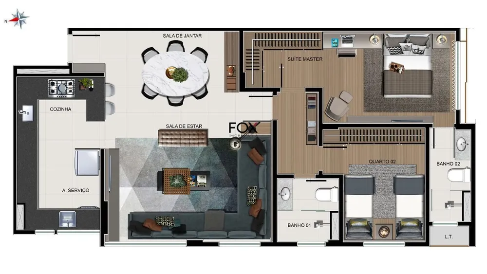 Apartamento, 3 quartos, 86 m² - Foto 3