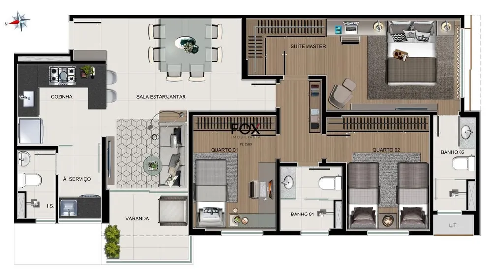 Apartamento, 3 quartos, 86 m² - Foto 8