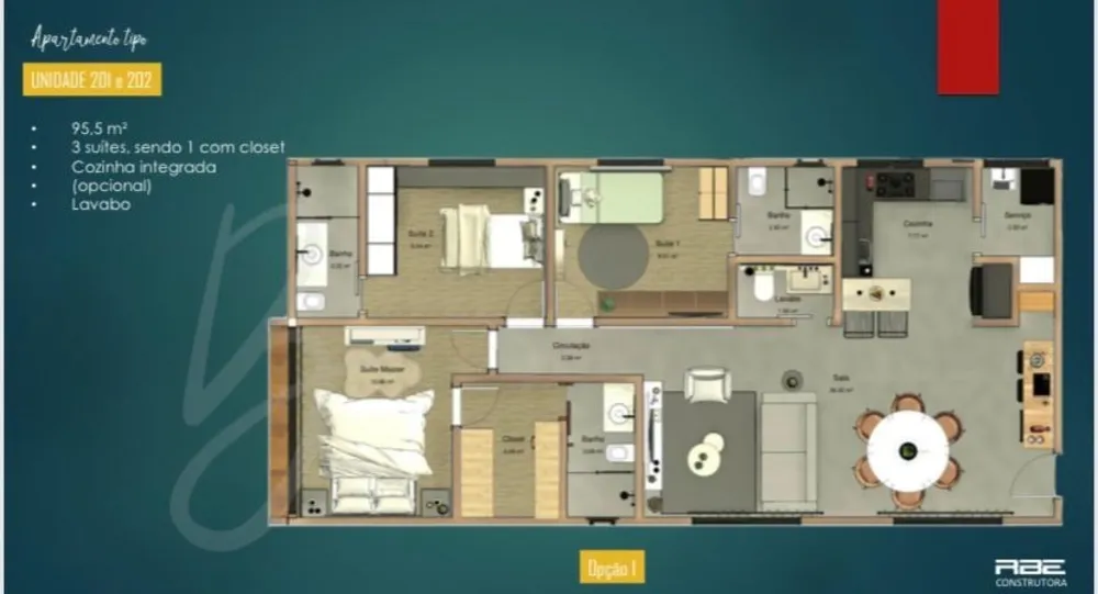 Cobertura, 3 quartos, 197 m² - Foto 2