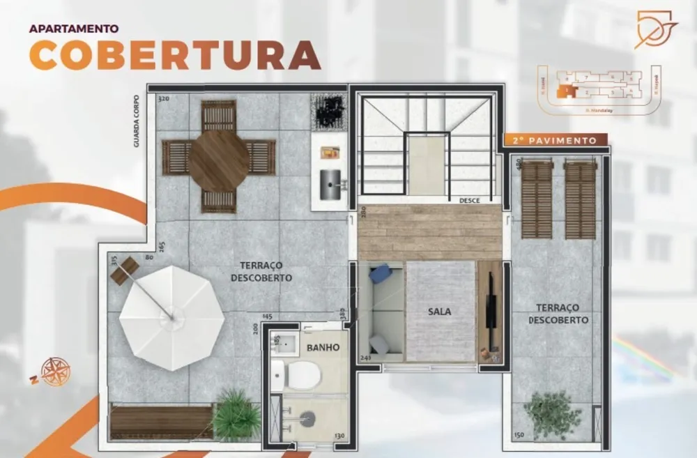 Cobertura, 2 quartos, 90 m² - Foto 5