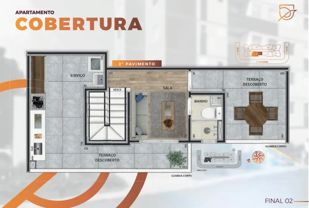 Cobertura, 2 quartos, 90 m² - Foto 7