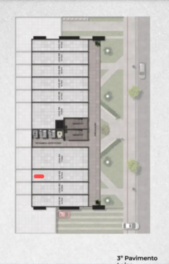 Loja-Salão, 45 m² - Foto 1
