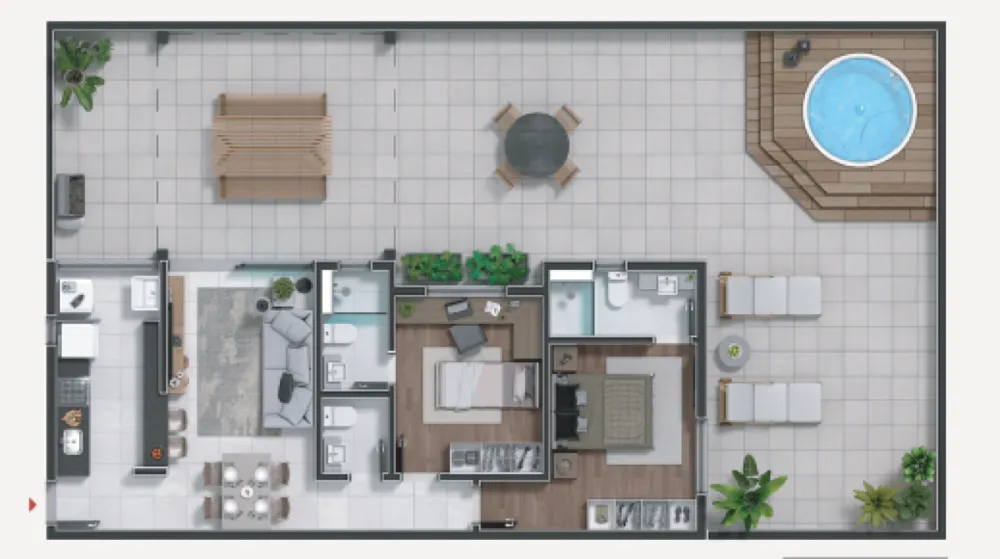 Apartamento, 2 quartos, 60 m² - Foto 2