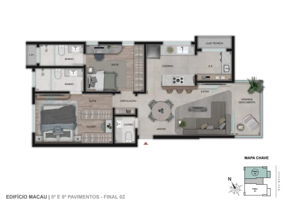 Apartamento, 2 quartos, 74 m² - Foto 6