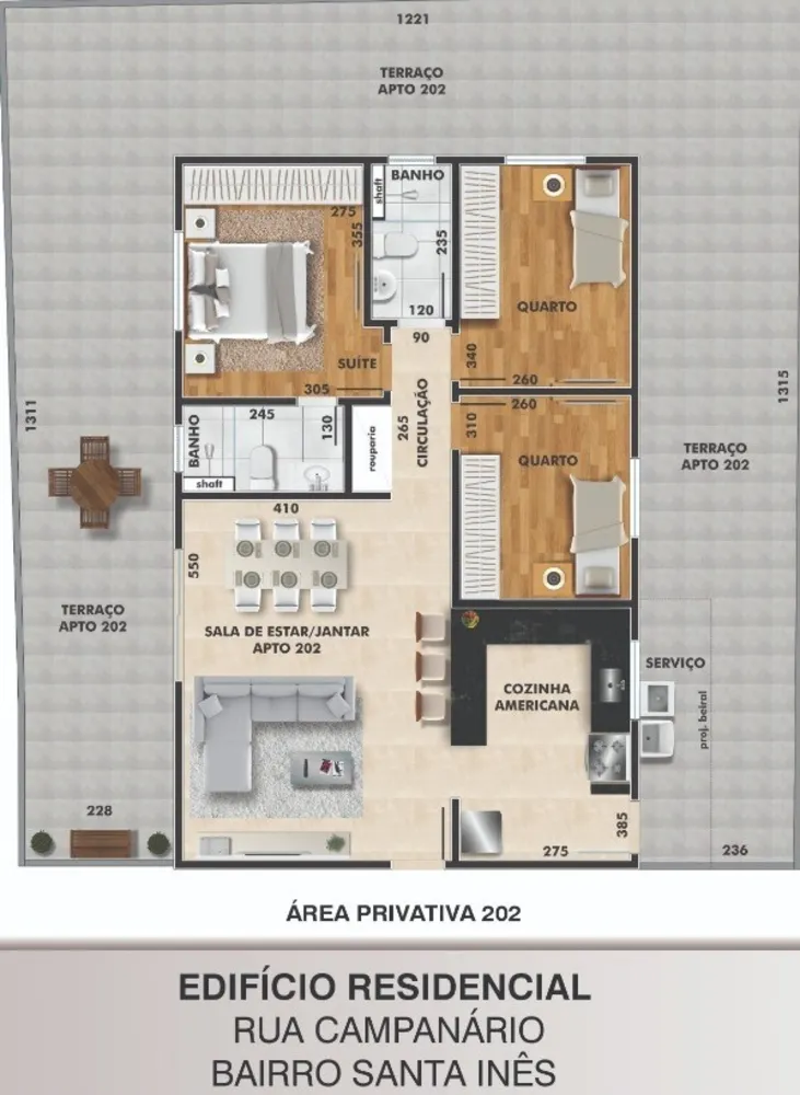 Apartamento, 3 quartos, 24 m² - Foto 3