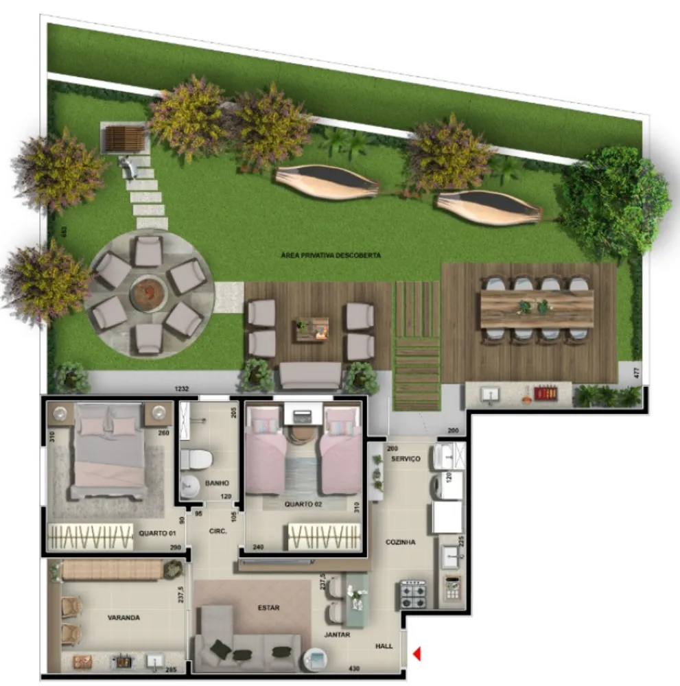 Apartamento, 2 quartos, 51 m² - Foto 1