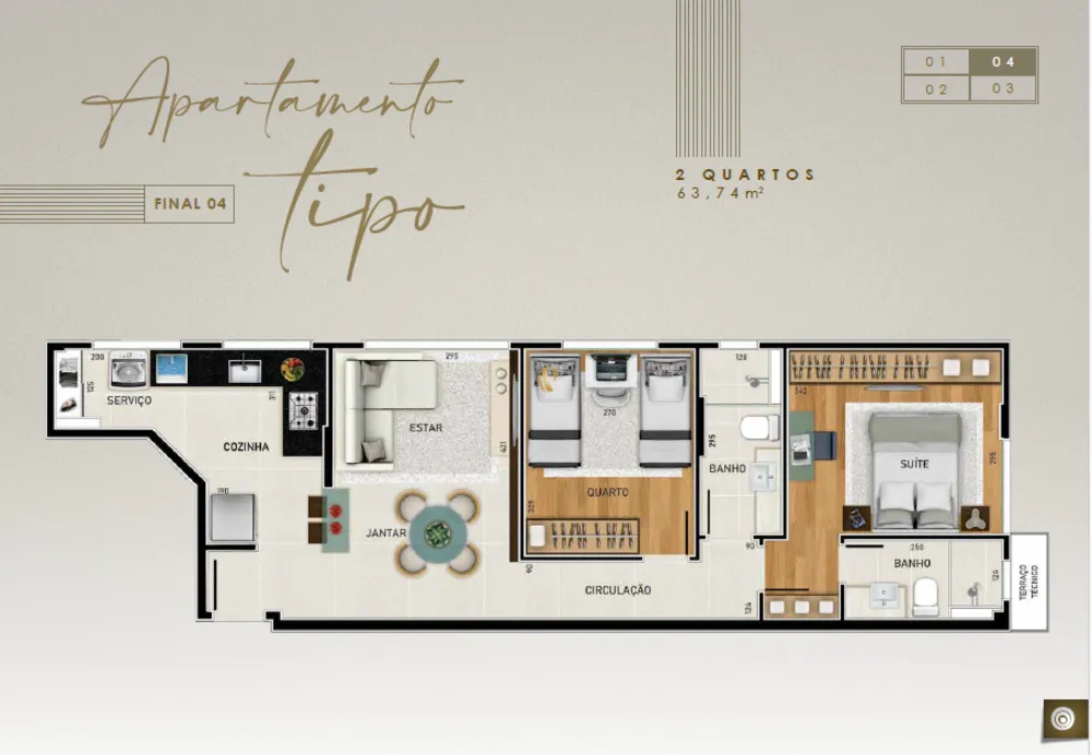 Apartamento, 2 quartos, 62 m² - Foto 7