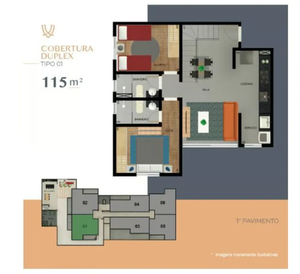 Cobertura, 2 quartos, 69 m² - Foto 15
