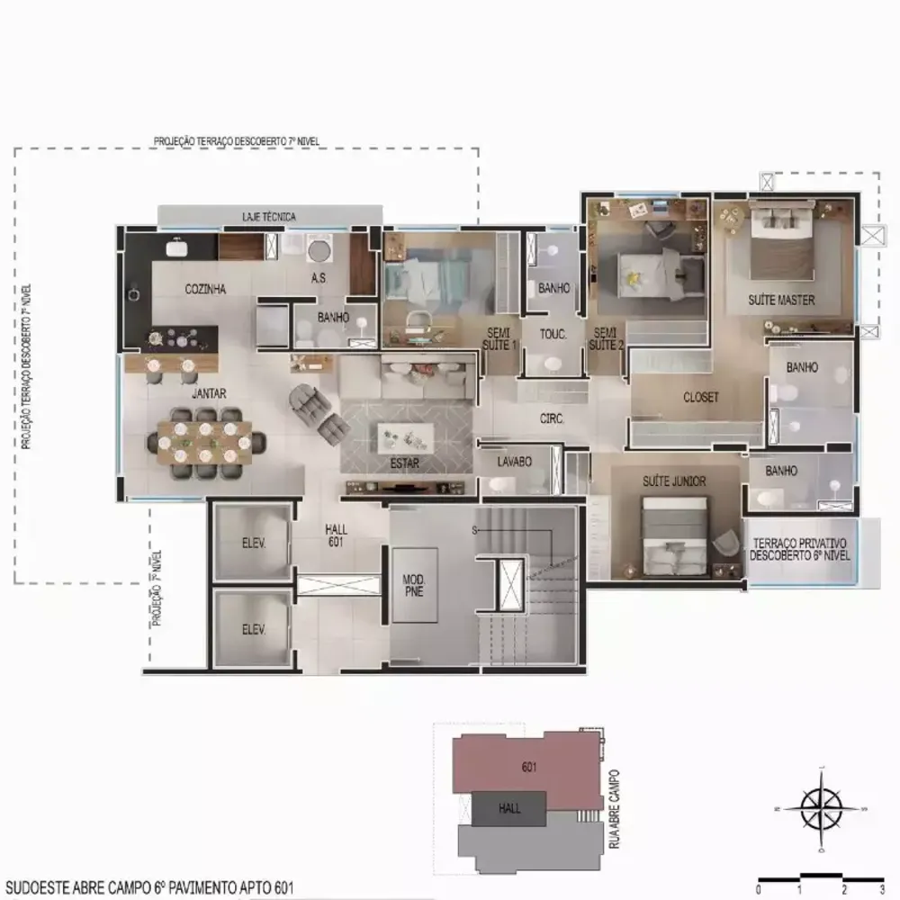 Apartamento, 4 quartos, 129 m² - Foto 8