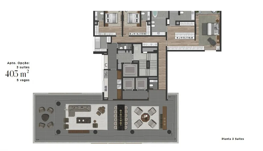 Apartamento, 3 quartos, 403 m² - Foto 6
