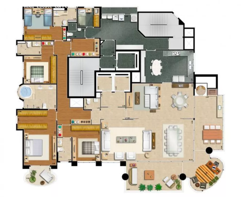 Apartamento à venda com 4 quartos, 335m² - Foto 6