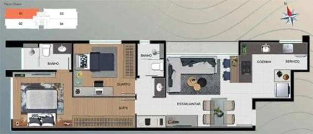 Apartamento, 2 quartos, 63 m² - Foto 6