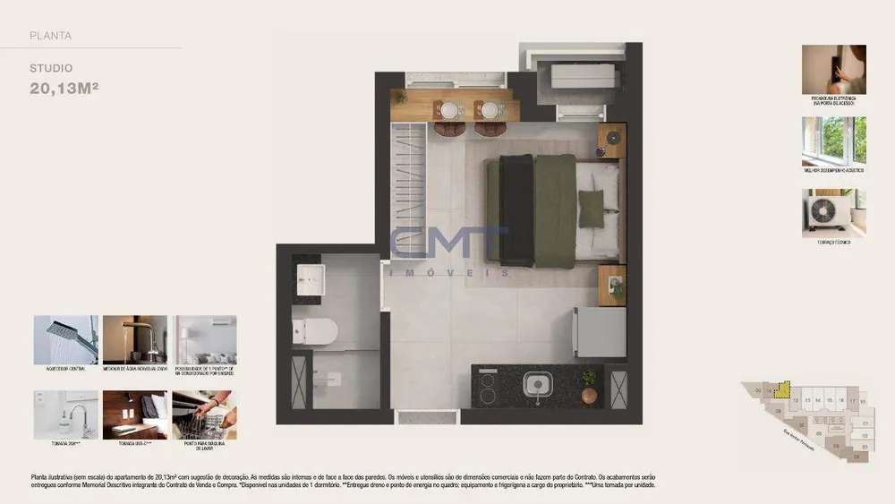 Apartamento, 1 quarto, 26 m² - Foto 10