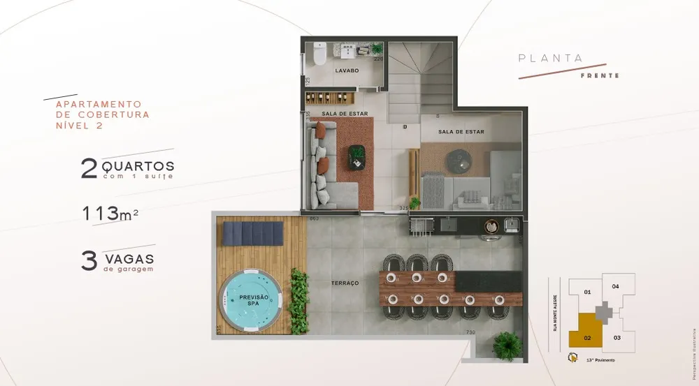 Cobertura, 2 quartos, 48 m² - Foto 10