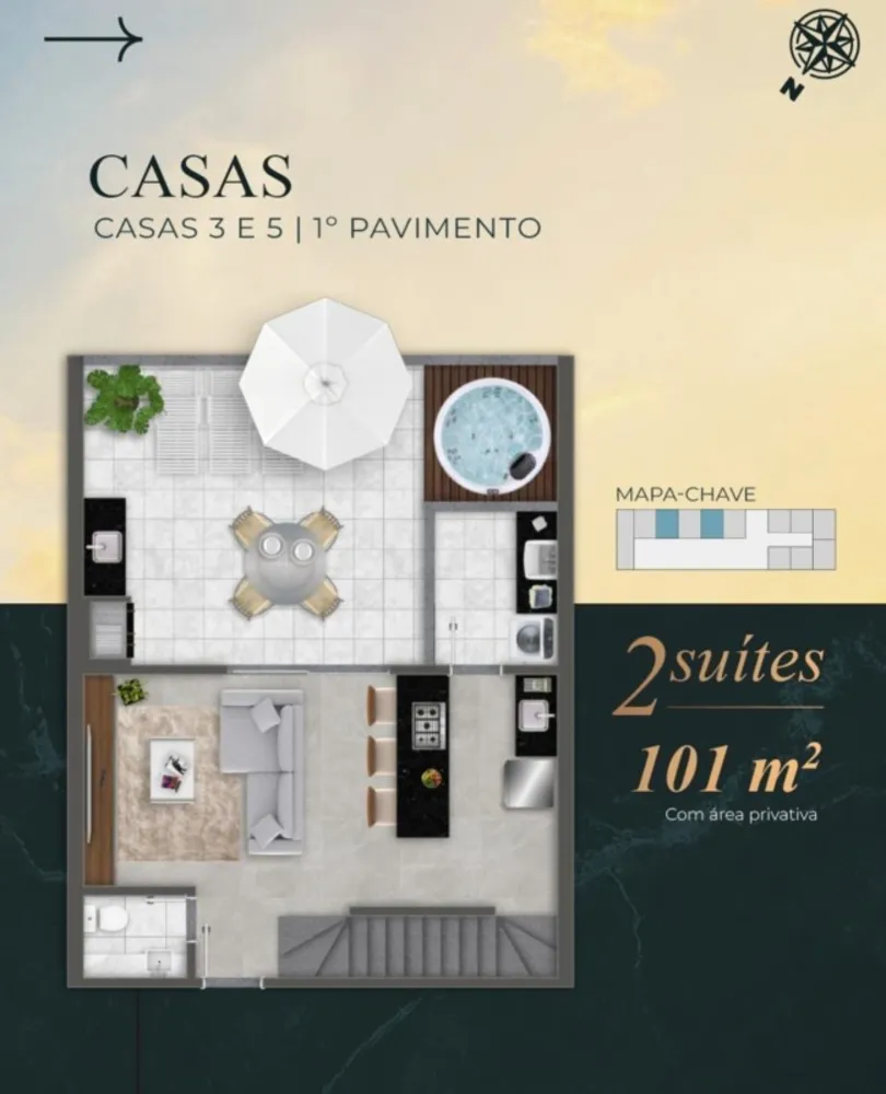 Casa de Condomínio, 2 quartos - Foto 13