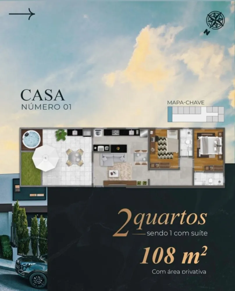 Casa de Condomínio, 2 quartos - Foto 16