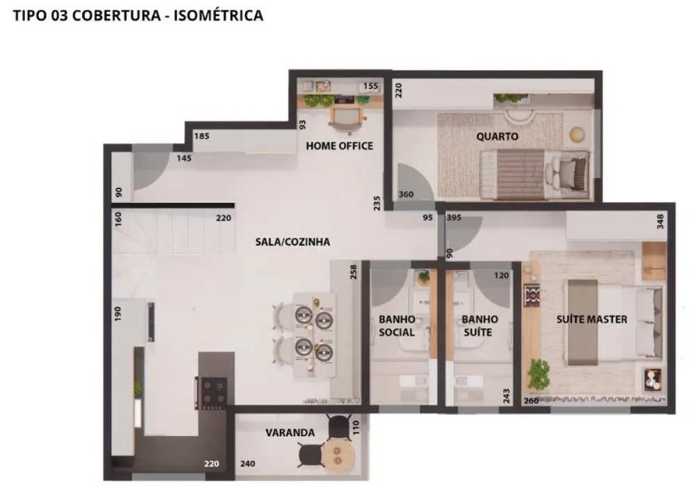 Cobertura, 2 quartos, 125 m² - Foto 8