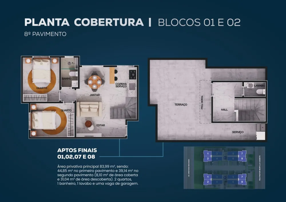 Apartamento, 2 quartos, 45 m² - Foto 12