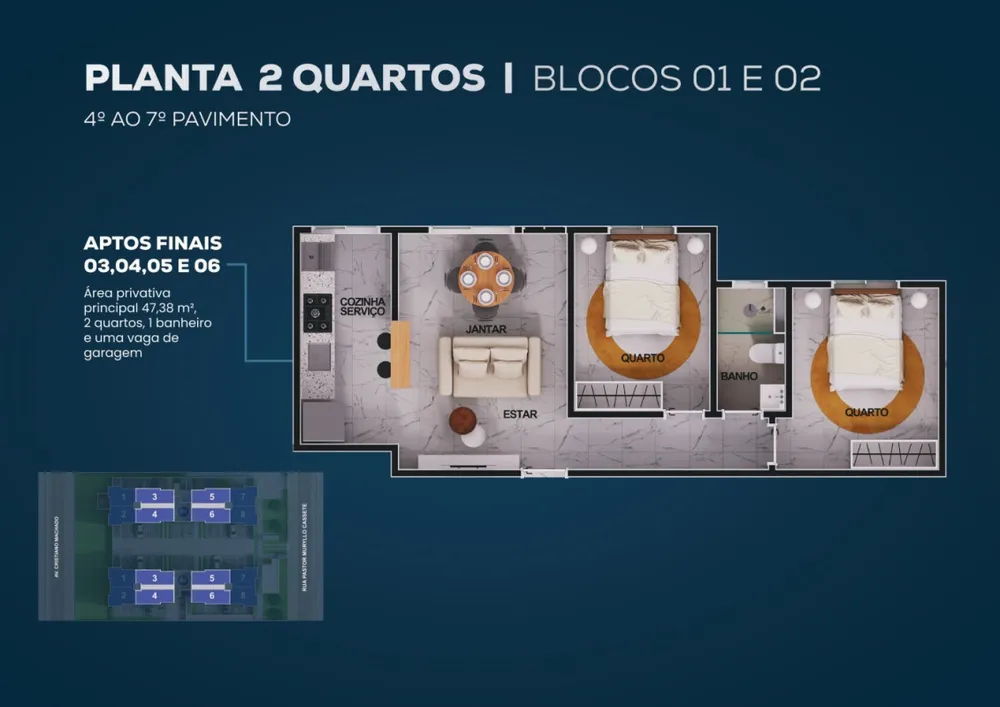 Apartamento, 2 quartos, 45 m² - Foto 10