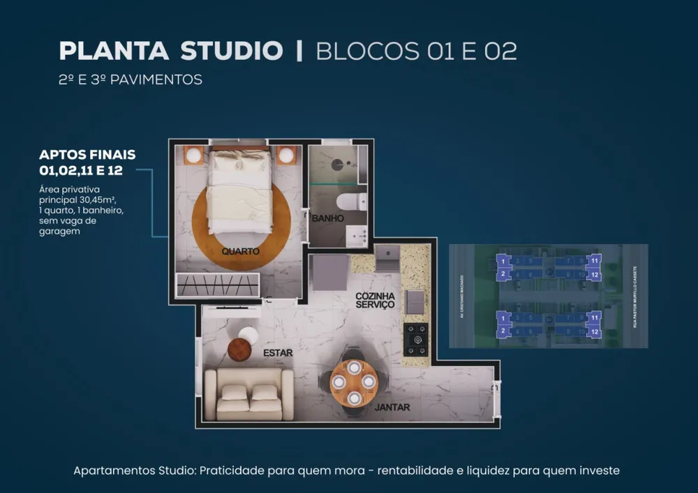 Apartamento, 2 quartos, 45 m² - Foto 8