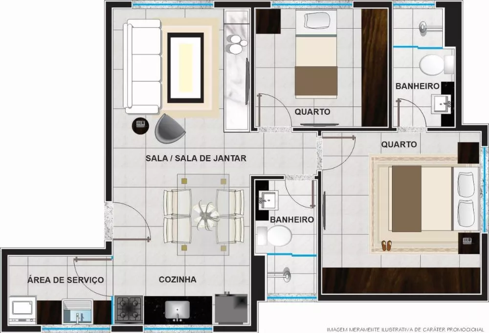 Apartamento à venda com 2 quartos, 55m² - Foto 18