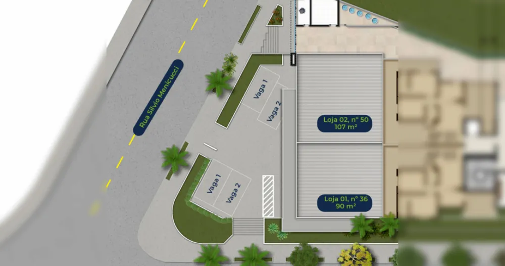 Loja-Salão, 90 m² - Foto 2