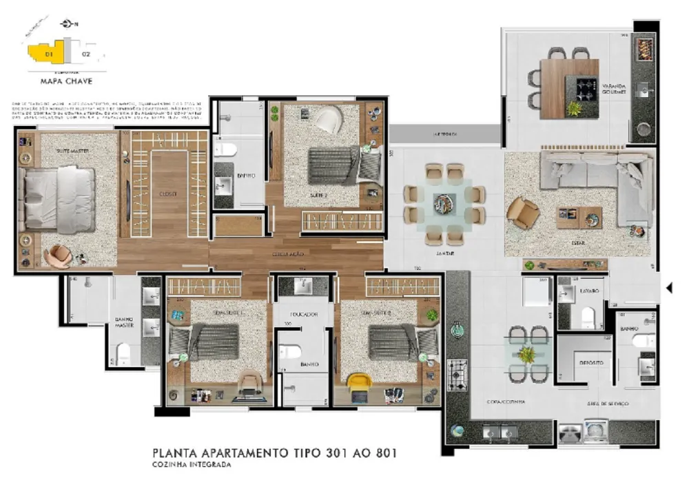 Apartamento, 4 quartos, 139 m² - Foto 10