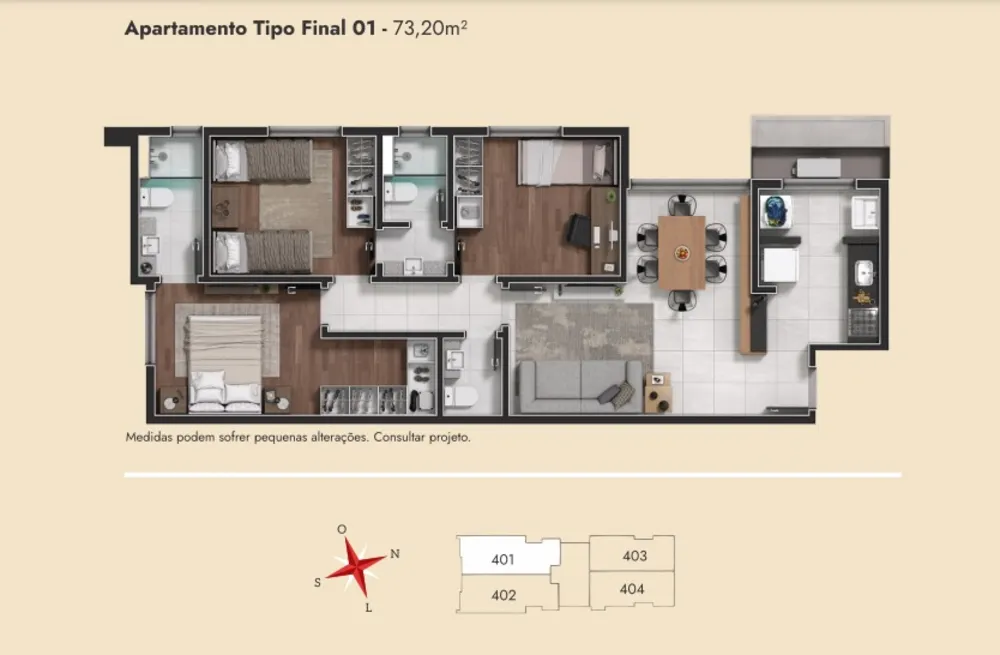 Cobertura, 2 quartos, 45 m² - Foto 3