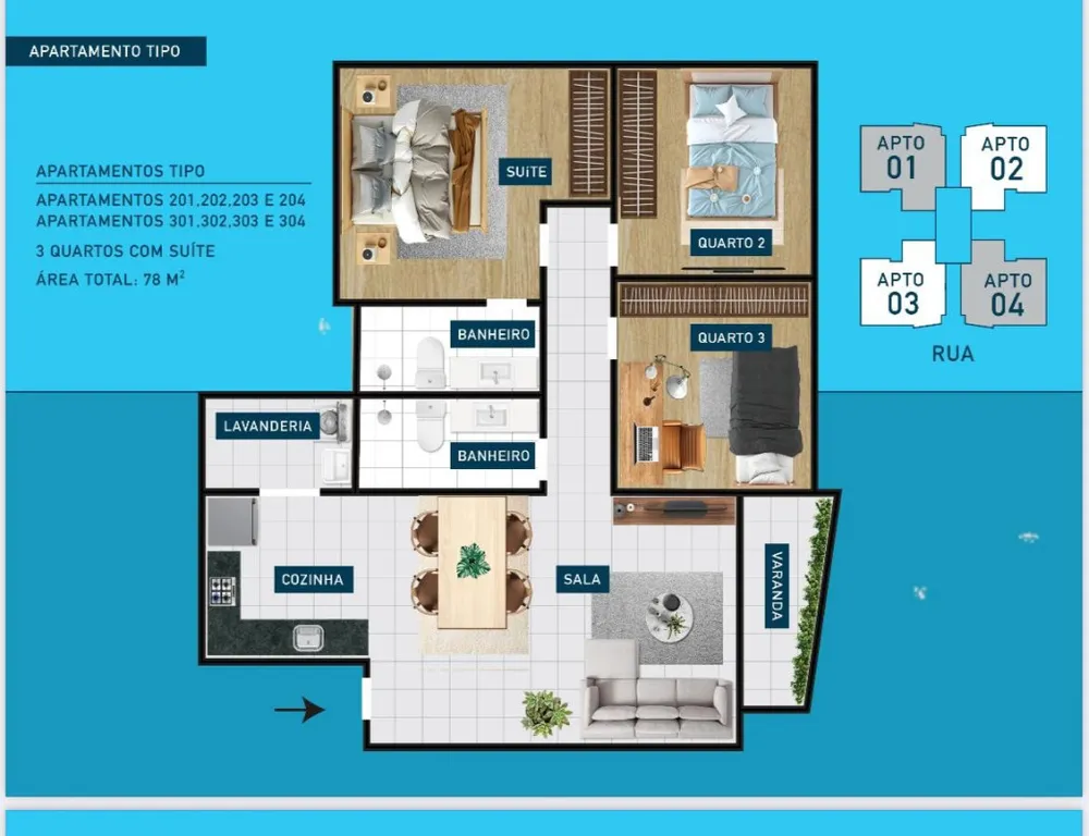 Cobertura, 3 quartos, 152 m² - Foto 4