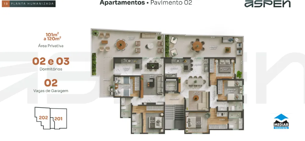 Apartamento, 2 quartos, 105 m² - Foto 18