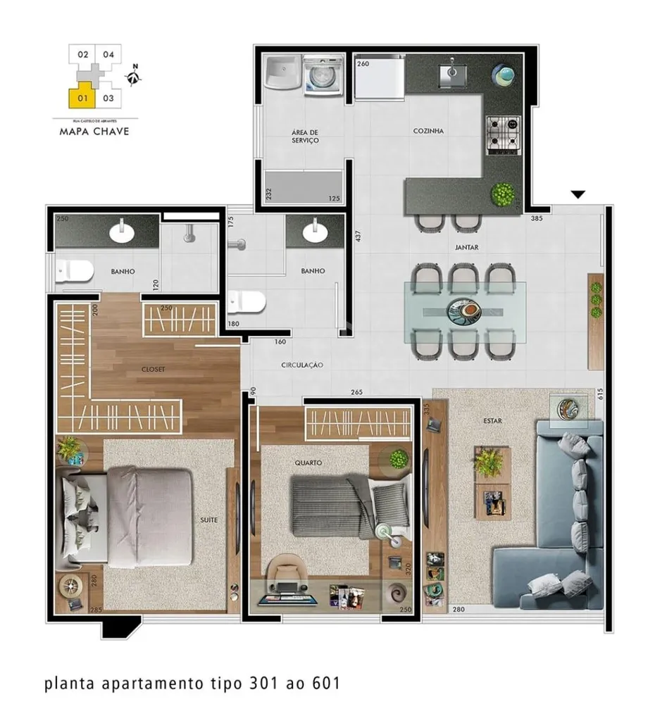 Apartamento, 2 quartos, 66 m² - Foto 4