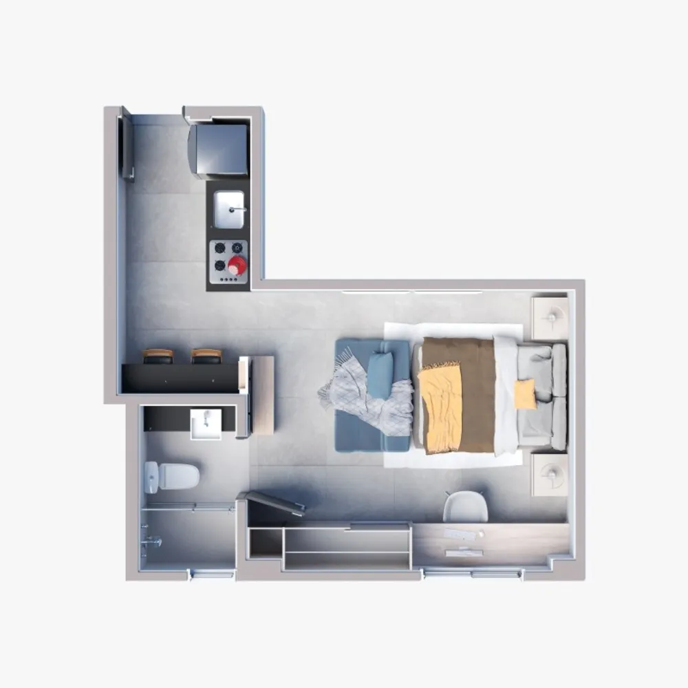 Apartamento, 1 quarto, 30 m² - Foto 3