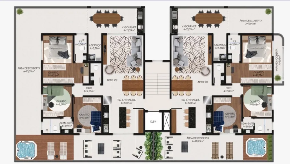 Apartamento, 3 quartos, 113 m² - Foto 2