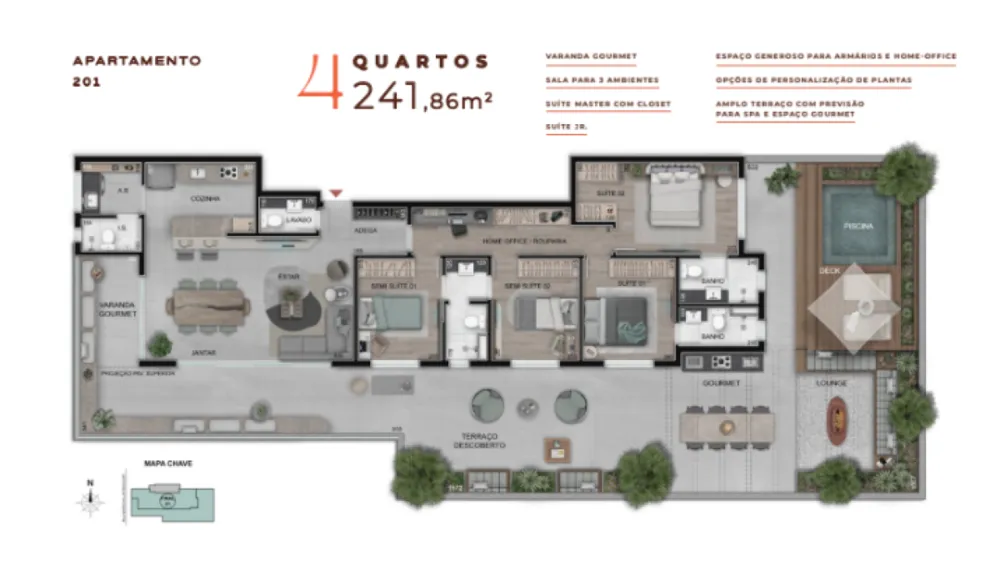 Apartamento, 4 quartos, 242 m² - Foto 7