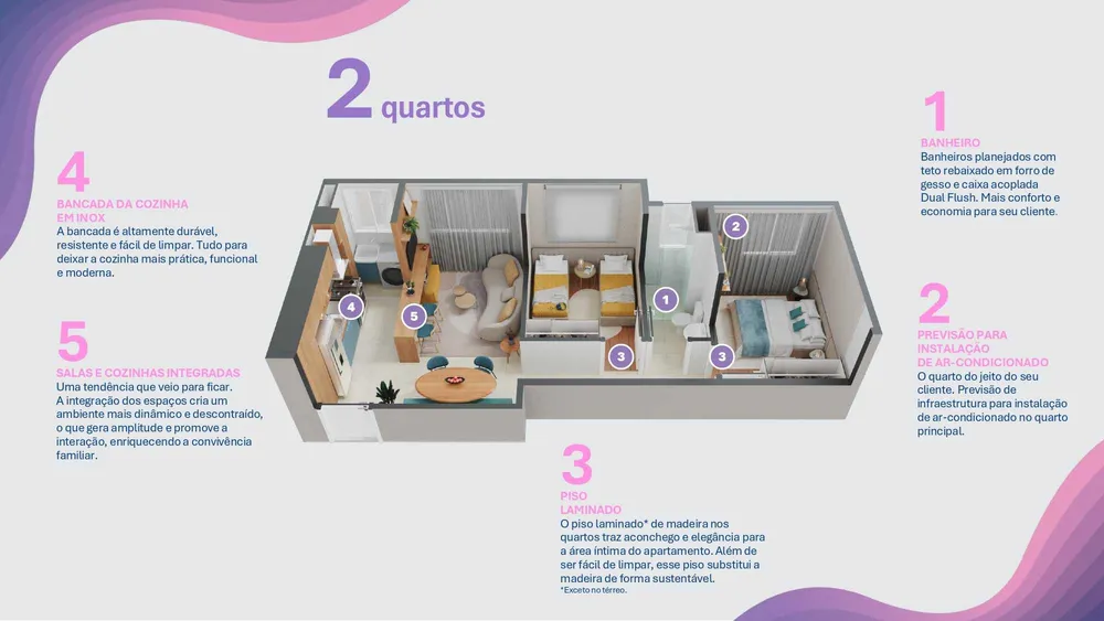 Apartamento, 3 quartos, 55 m² - Foto 7