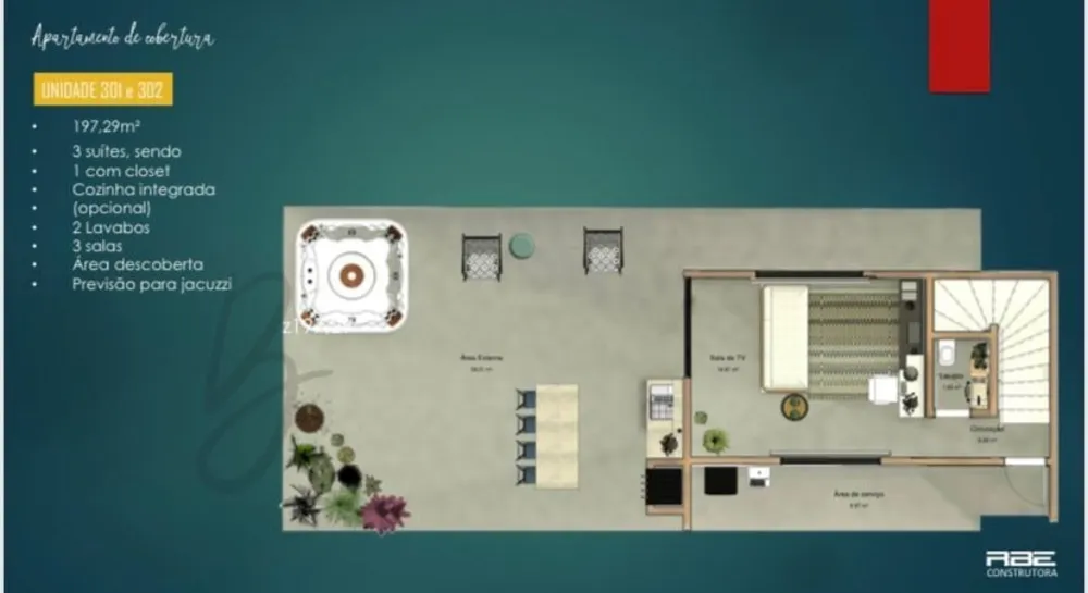Cobertura, 3 quartos, 197 m² - Foto 5